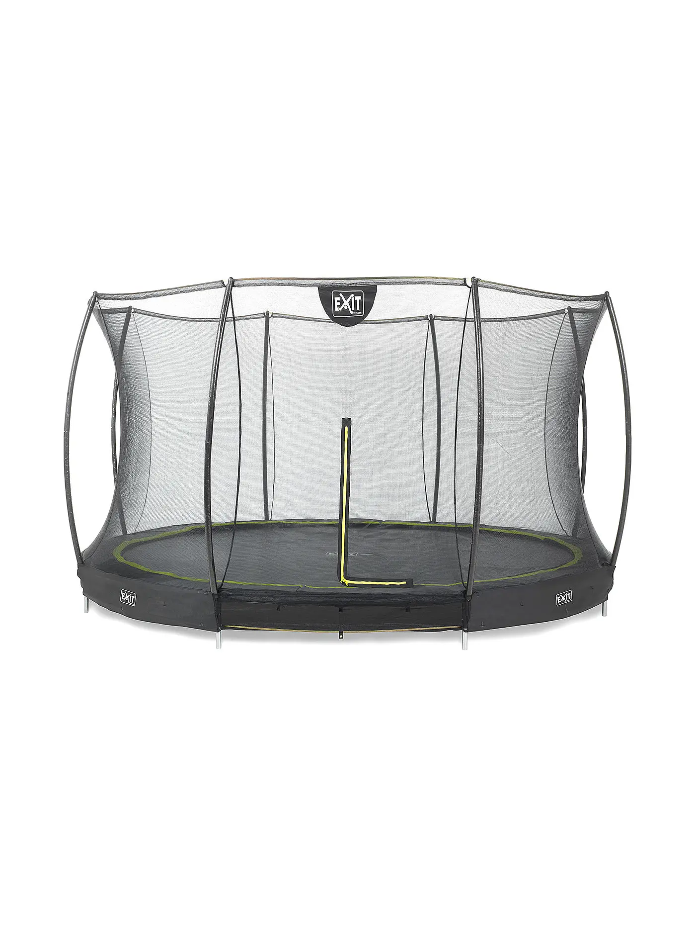 EXIT TOYS | Silhouette Bodentrampolin 366cm mit Sicherheitsnetz | 